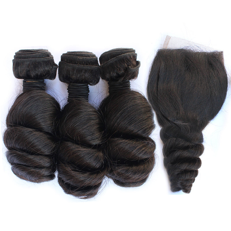Loose Wavy Bundles + Closure